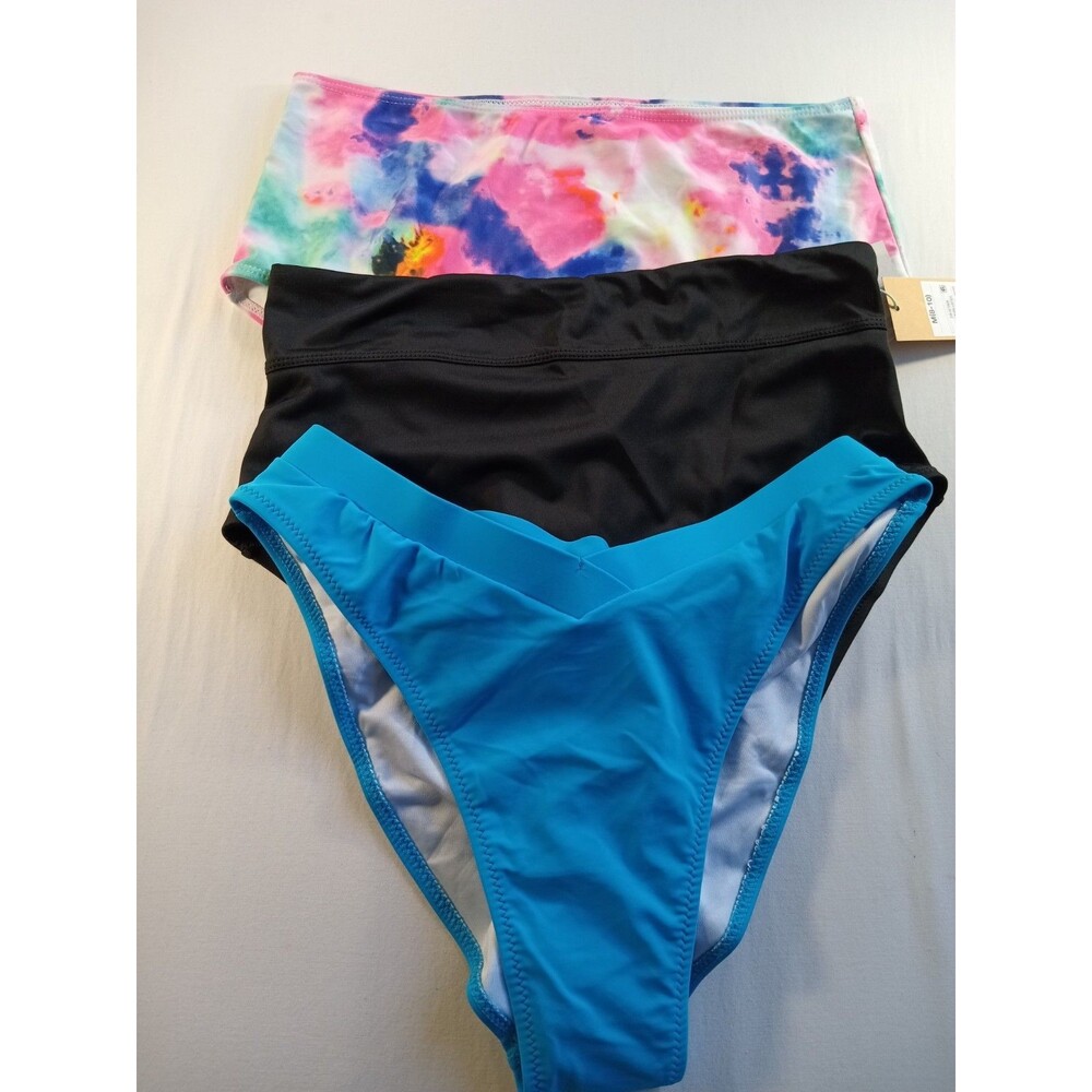 Blooming Jelly Kona Sol Bikini Bottoms Lot Of 3 Medium Waist (8-10)